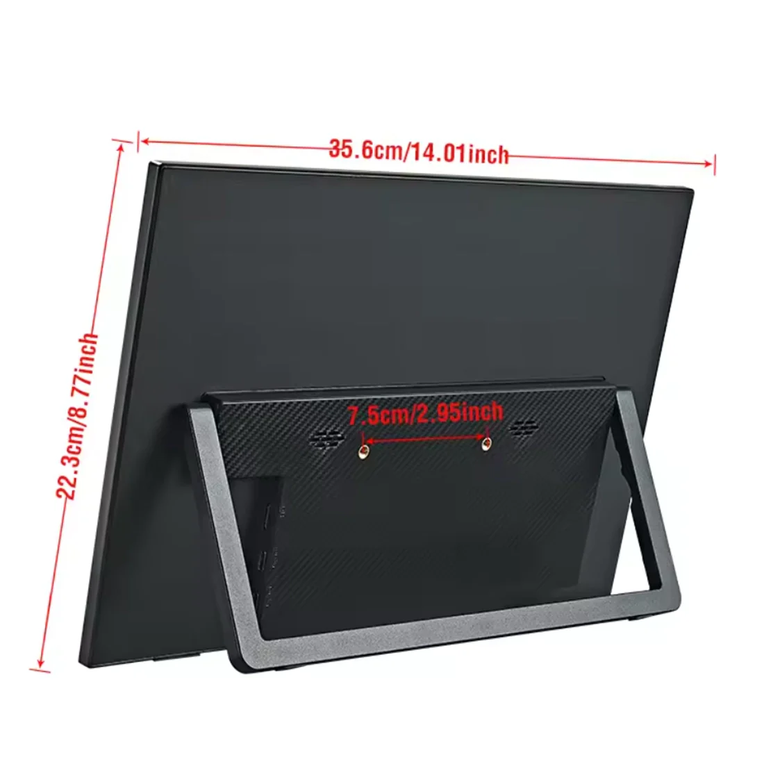 15.6-Inch Portable Full HD Monitor 1080P HDR 16:9 VESA Mountable and 5V USB Powered USB-C / HDMI - Image 3