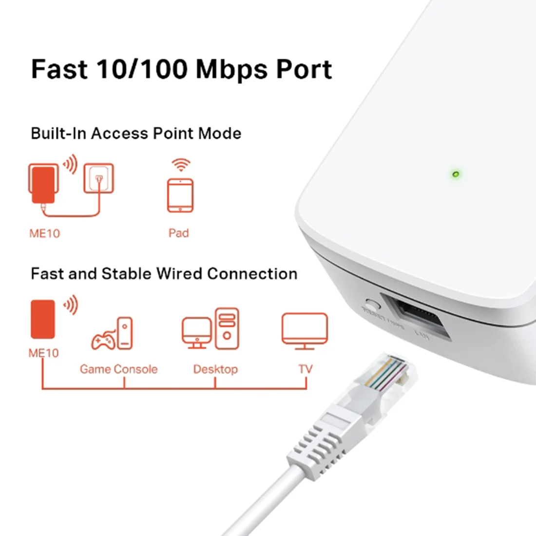 300 Mbps Wi-Fi Range Extender – Wall-Plug WiFi Booster & Access Point - Image 3