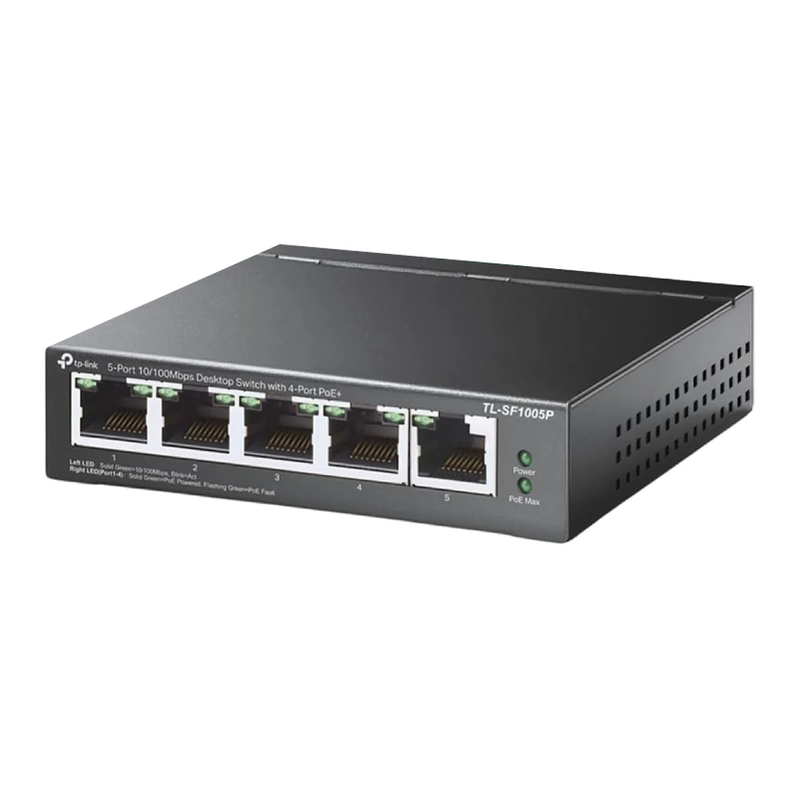 4 Port POE Switch for IP CCTV Cameras - Wi-Tek / Mercusys / TP-Link - Minimum PoE Budget 40W - PoE+ up to 250m - Image 2
