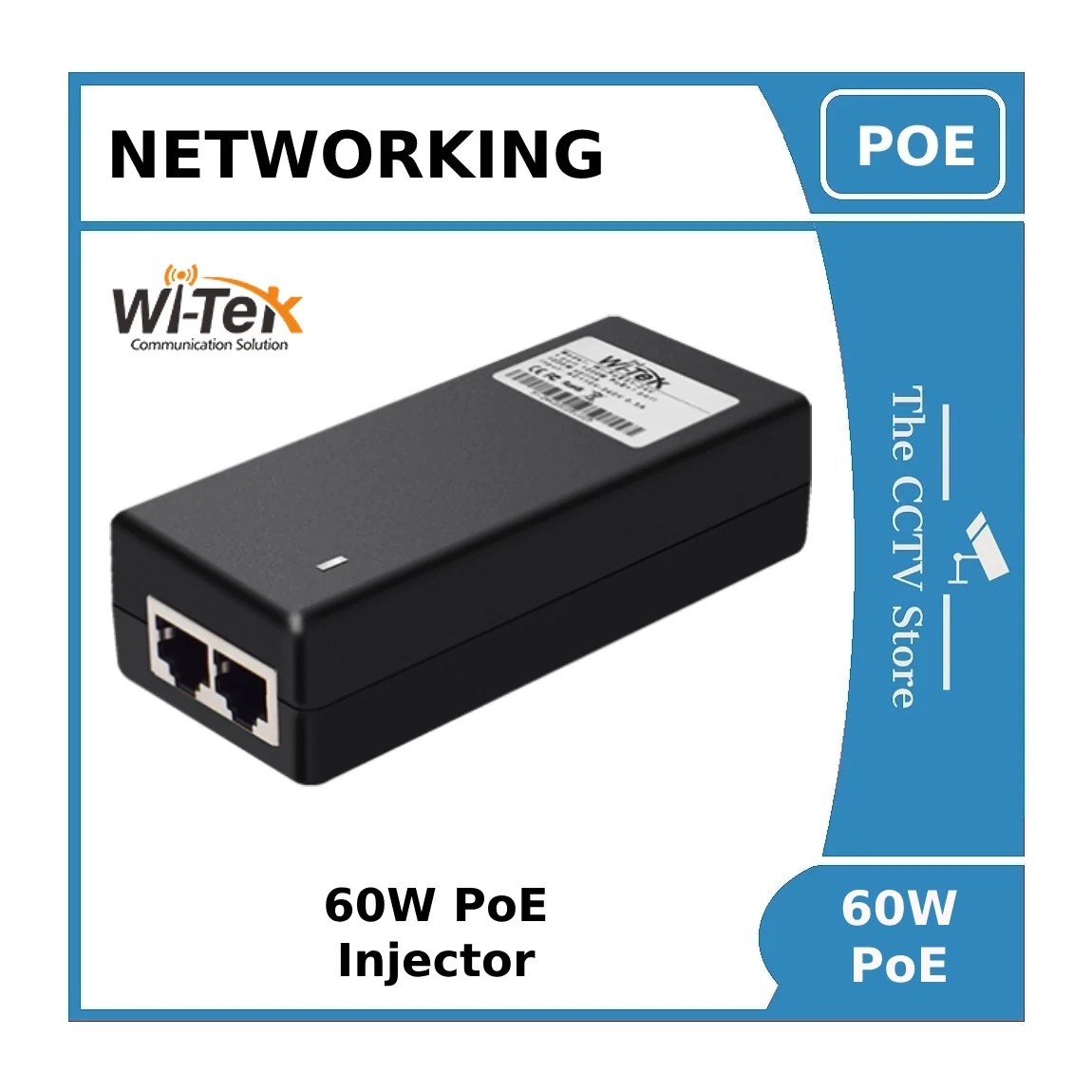 60W POE Injector for Hikvision and Dahua IP PTZ Cameras - Ubiquiti or WiTek or Ruijie - Image 2