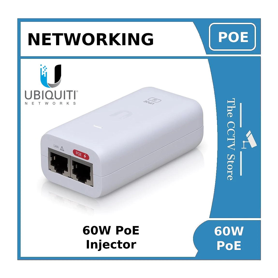 60W POE Injector for Hikvision and Dahua IP PTZ Cameras - Ubiquiti or WiTek or Ruijie - Image 3