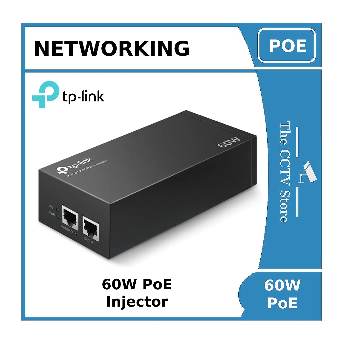 60W POE Injector for Hikvision and Dahua IP PTZ Cameras - Ubiquiti or WiTek or Ruijie - Image 5