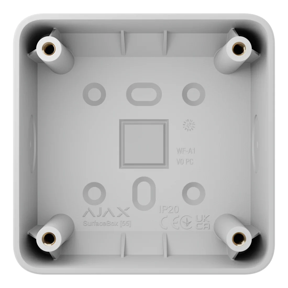 Ajax 107589 SurfaceBox – Surface Mounting Box for LightSwitch or Outlet, White - Image 2
