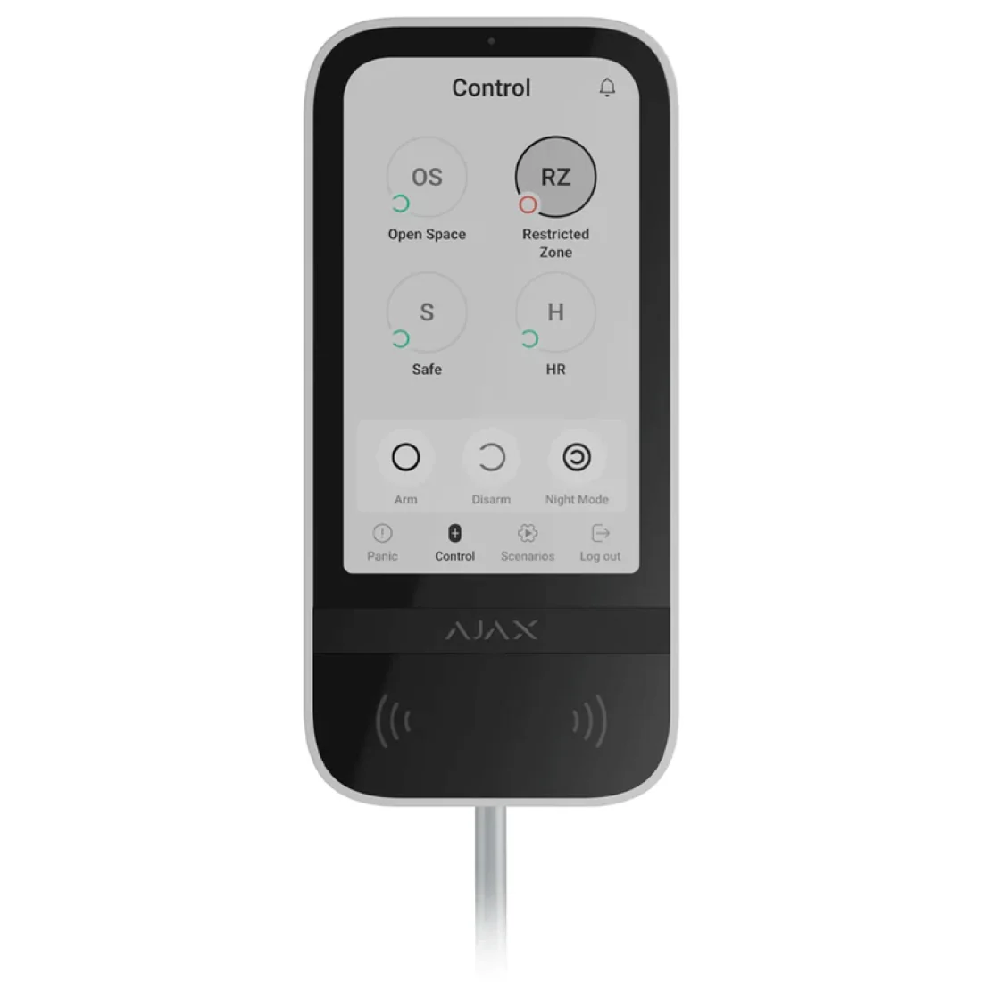 AJAX-81718/143608/81719/143607 Fibra KeyPad TouchScreen Arming Station -"NR" - Image 2