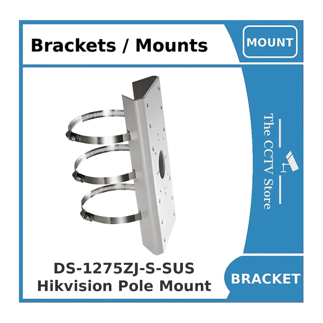 Hikvision DS-1275ZJ-S-SUS Small Universal Pole Mount Bracket