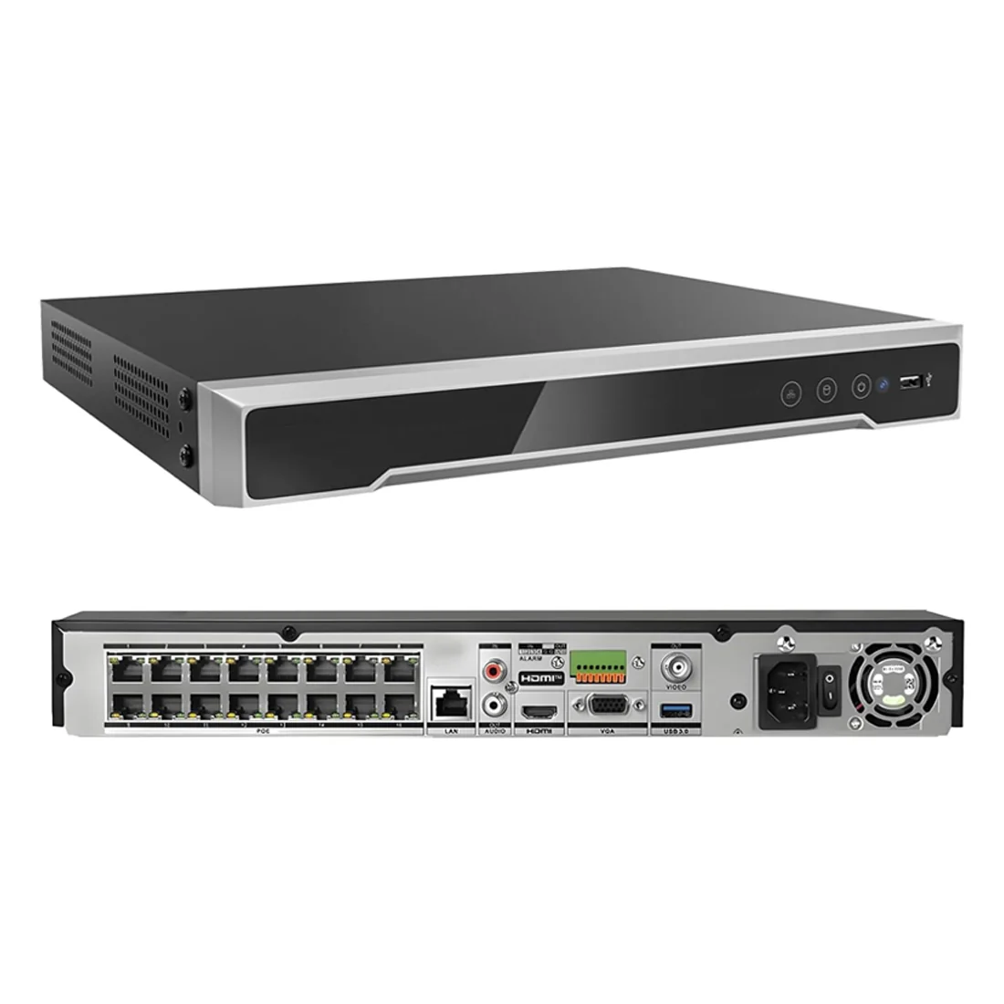 Hikvision DS-7616NI-M2/16P 16-Channel 32MP IP PoE NVR 256 Mbps + 16 x PoE+ Ports 2HDD - Image 2