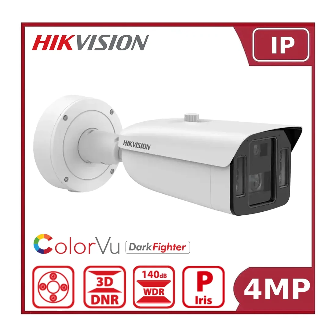Hikvision iDS‑2CD8A46G0‑XZHSY 4MP DeepinView Dual‑Sensor ANPR Bullet, ColorVu/DarkFighter - NR