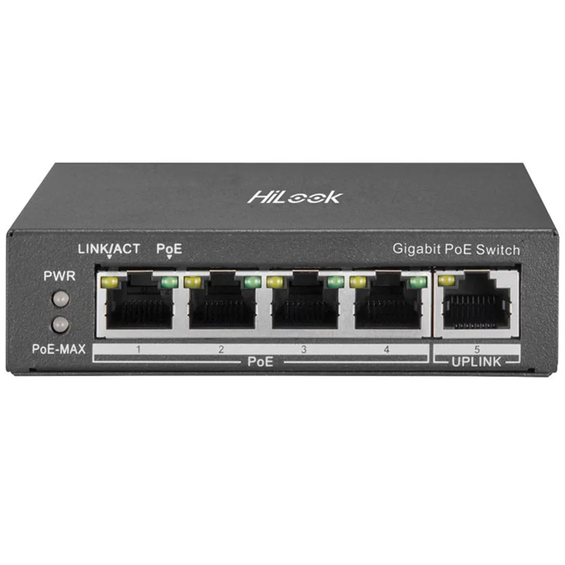 HiLook HI-NS-0505P-35 4 Port Gigabit Unmanaged PoE Switch - Image 2