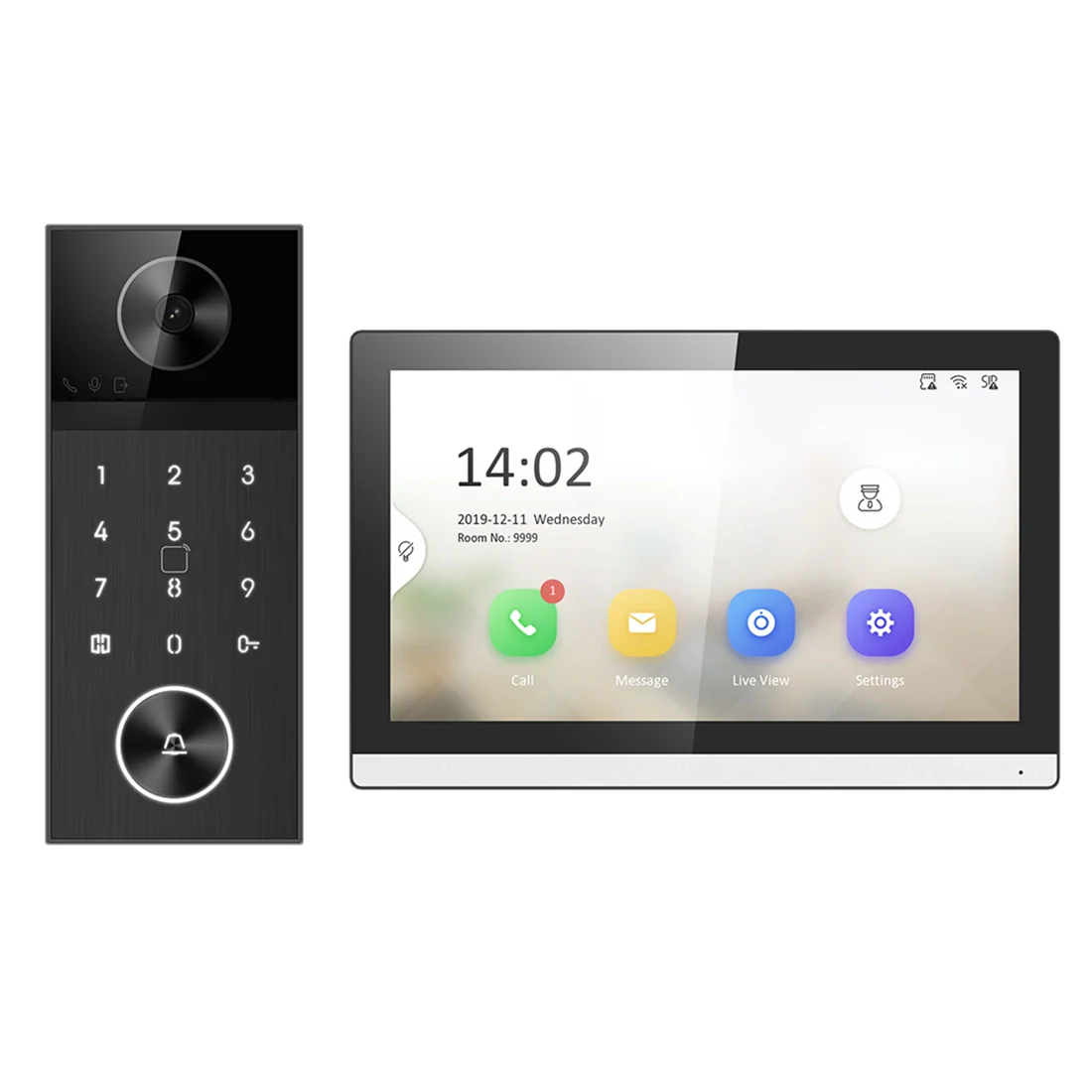 Nexvision NV-KIS903-PW - Video Intercom Kit 7 Inch Touch Screen Indoor Station Wi-Fi Supported IP Intercom System - Image 2