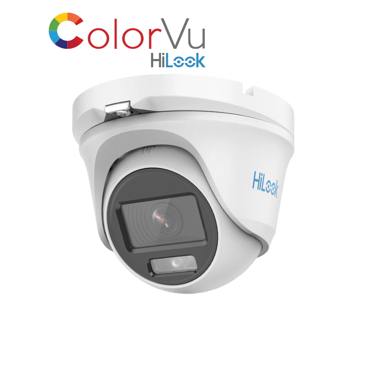 THC-T159-MS HiLook 5MP 3K ColorVu HD-TVI analogue turret camera with built-in mic and 20m LED - Image 3