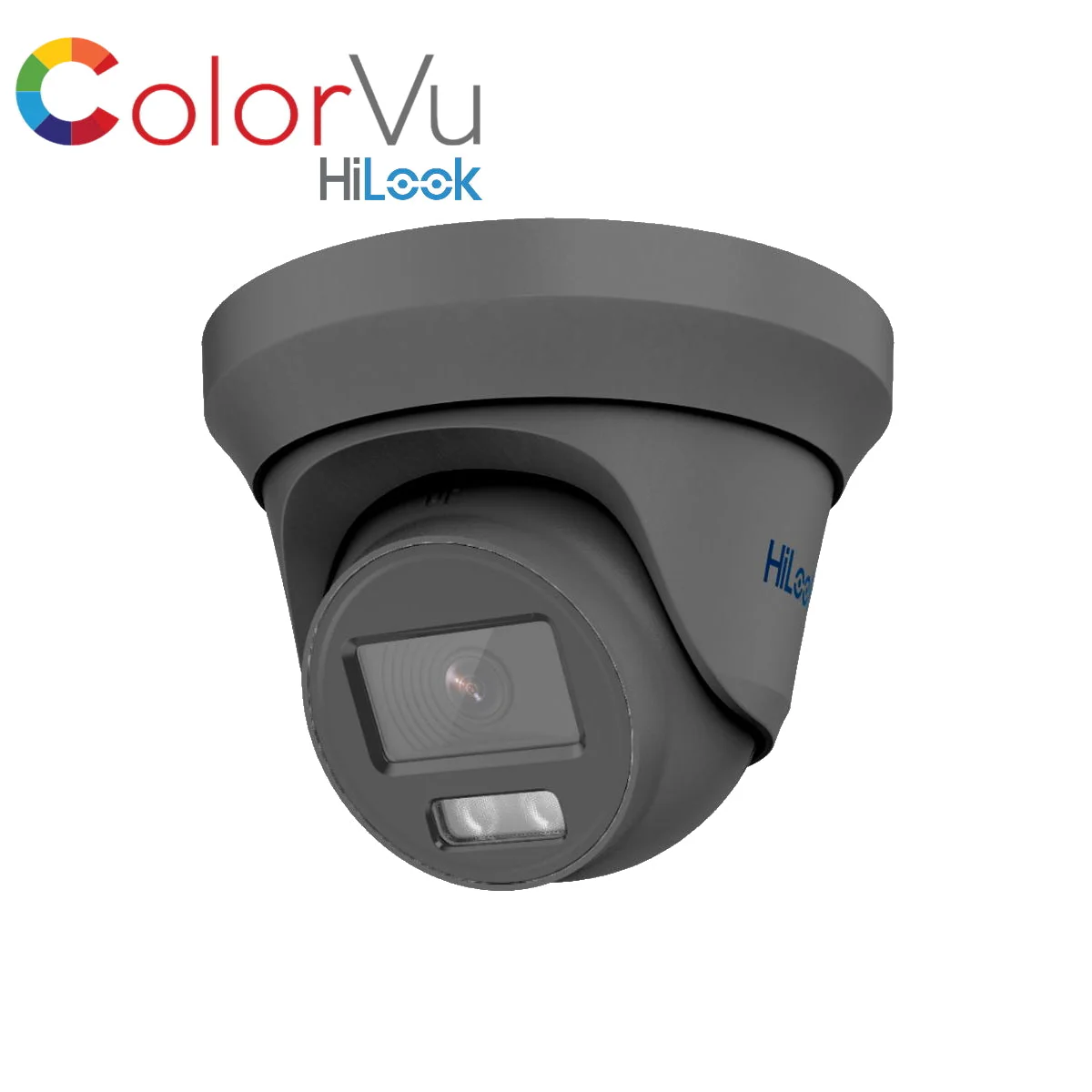 THC-T229-M HiLook 2MP 1080P HD-TVI ColorVu analogue turret camera with 40m LED in white or grey - Image 5