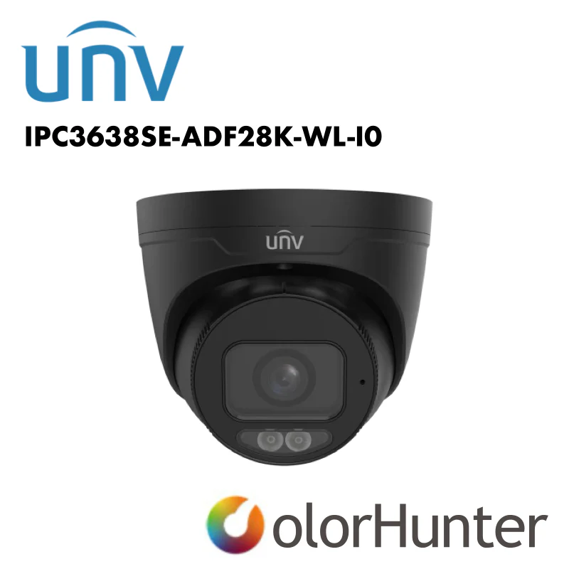 Uniview IPC3638SE-ADF28K-WL-I0 8MP Prime III Turret CCTV Camera – 4K ColorHunter, Fixed Eyeball - Image 4